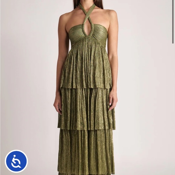 Sabina Musayev Tair Dress, women’s size small in green moss NWT - Picture 6 of 7